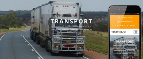 Webové stránky pre Kamiónovú dopravu